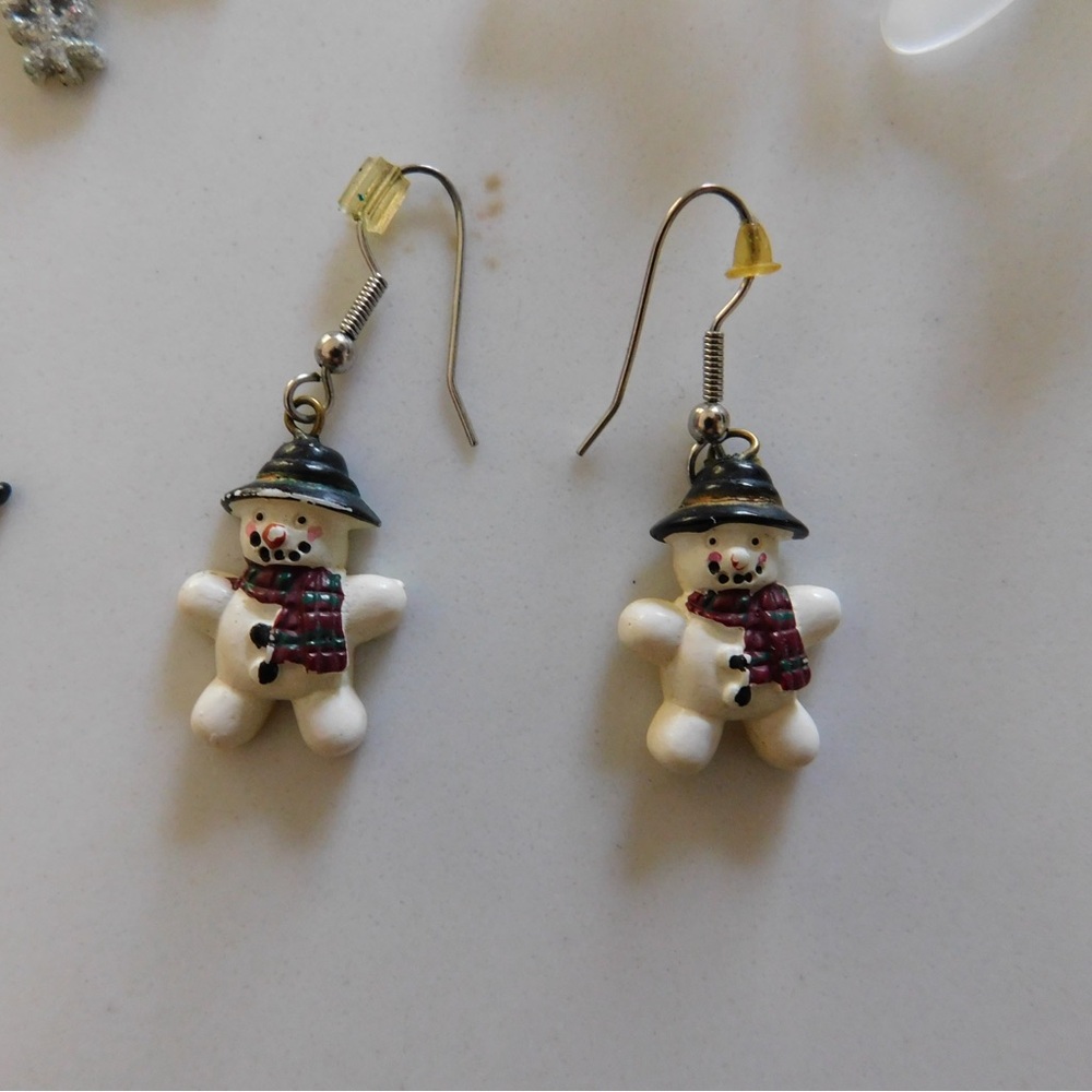 Silver and Gold Women's Earring Set - Picture 5 of 5